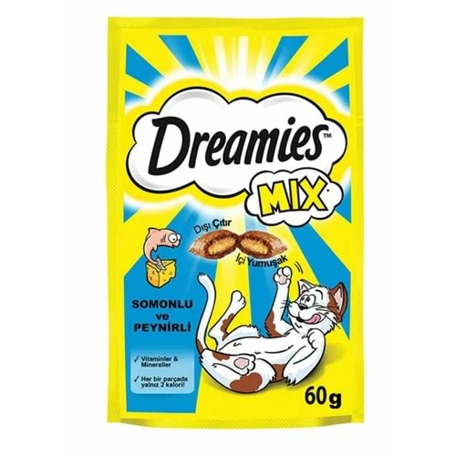 Dreamies Mix Kedi Ödül Bisküvisi 60 Gr. (Somon&Peynir)