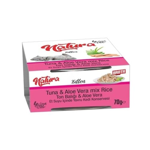 Natura Ton Balıklı ve Aloe Veralı Yavru Kedi Konservesi 70gr