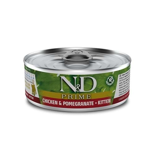 N&D Tahılsız Kitten Kedi Konservesi 80 Gr. (Tavuk&Nar)