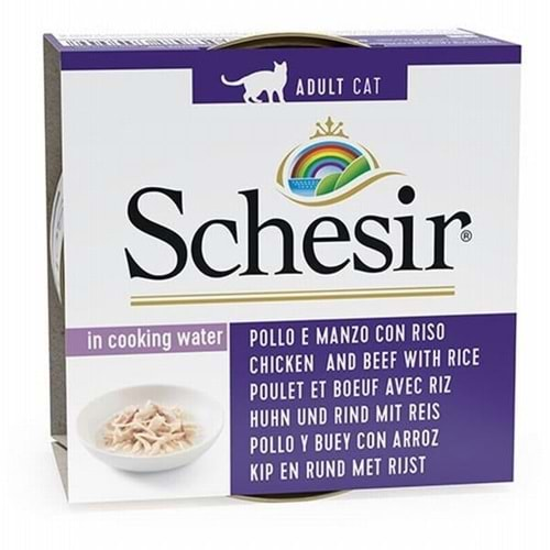 Schesir Tavuklu, Sığır Ve Pirinçli Yetişkin Kedi Yaş Maması 85gr