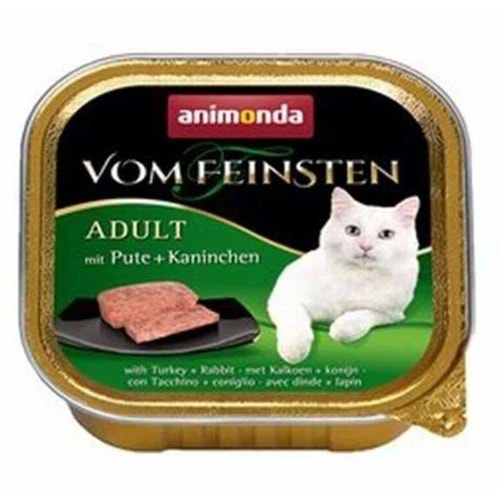 Animonda Vom Feinsten Hindi ve Tavşan Etli Yetişkin Kedi Konservesi 100gr