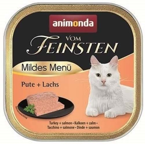 Animonda Vom Feinsten Kısırlaştırılmış Kedi Maması 100 gr. (Hindi Etli ve Somon Balıklı)