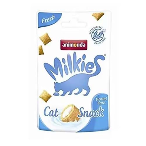 Animonda Milkies Fresh Diş Sağlığı Tahılsız Kedi Ödülü 30gr