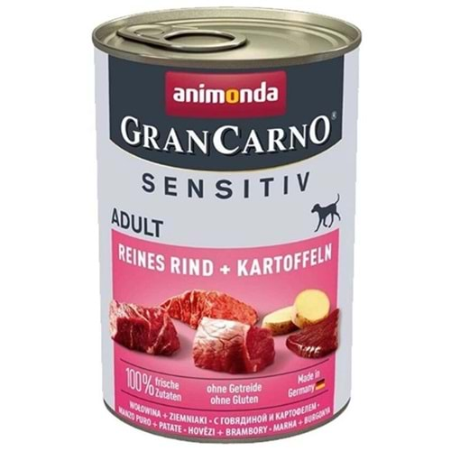 Animonda GranCarno Sensitive Adult Köpek Konservesi 400 Gr. (Sığır&Patates)