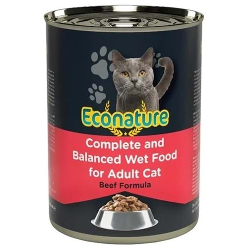 Econature Yetişkin Kedi Sığır Etli 400gr