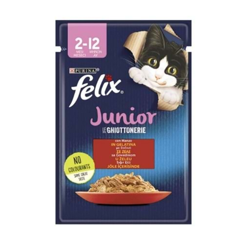 Felix Junior Sığır Etli Pounch 85 Gr.