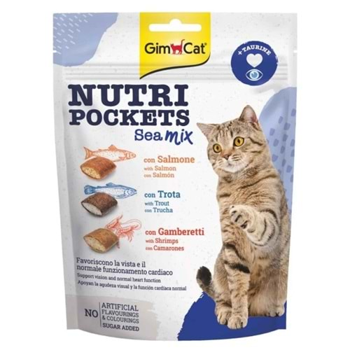 Gimcat Nutri Pockets Sea Mix Kedi Ödül Maması 150 Gr