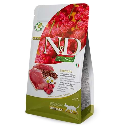 N&D Quinoa Urinary Adult Kedi Maması 1.5 Kg (Ördek&Kızılcık)