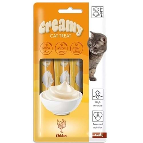 M-Pets Tavuklu Sıvı Kedi Ödülü 4x15gr