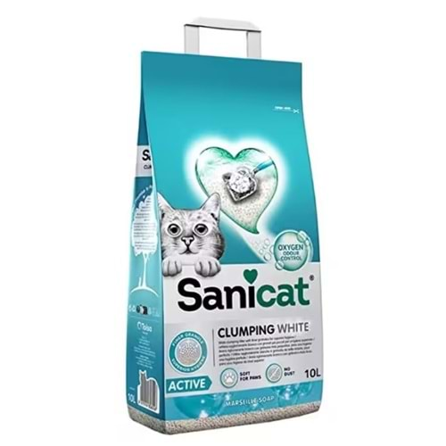 Sanicat Active Marsilya Sabunu Kokulu Topaklanan Kedi Kumu 10 Litre