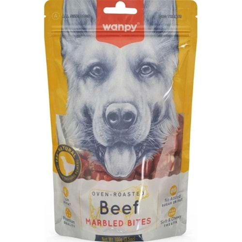 Wanpy Marbled Köpek Ödül Et Parçaları 100 gr