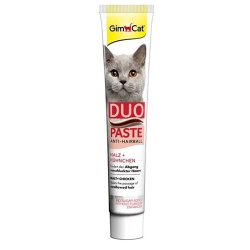 GimCat Duo Anti-Hairball Tüy Sağlığı için Tavuklu Kedi Macunu 50gr