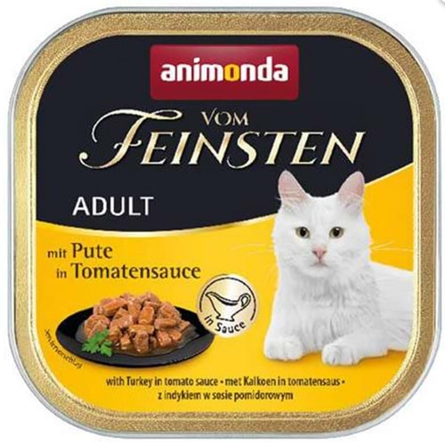 Animonda Vom Feinsten Tahılsız Domates ve Hindili Kedi Konservesi 100gr