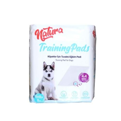 Natura Kaydırmaz Bantlı Köpek Çiş Eğitim Pedi 60x60cm (10'lu)