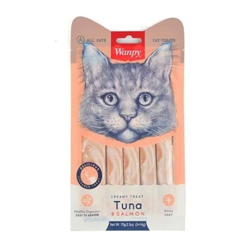 Wanpy Ton ve Somonlu Likit Kedi Ödülü 4x15gr