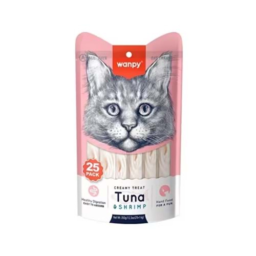 Wanpy Ton&Karides 25*14 gr Krema Kedi Ödülü