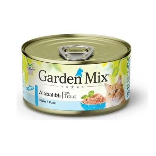 GardenMix Kıyılmış Alabalıklı Tahılsız Kedi Konservesi 85g