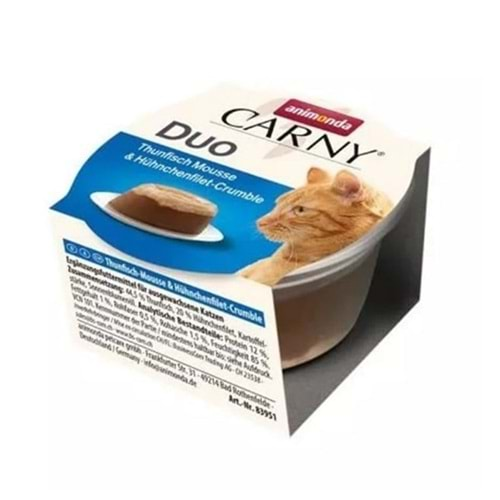 Animonda Carny Duo Ton Balığı Mousse ve Tavuklu Kedi Konservesi 70gr