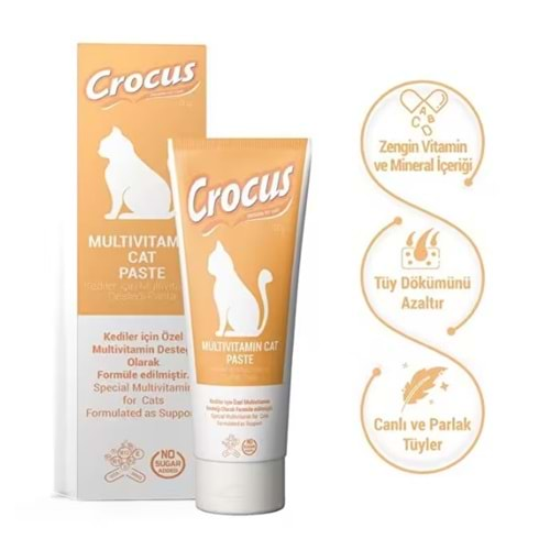 Crocus Kedi Multivitamin Macunu 100 Gr