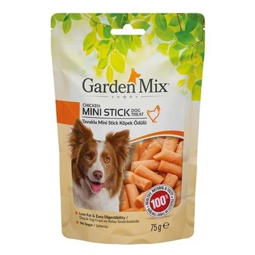 Gardenmix Tavuklu Mini Stick Köpek Ödül Maması 75 Gr.