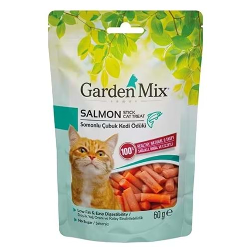 Gardenmix Somonlu Stick Kedi Ödül Maması 60 Gr.