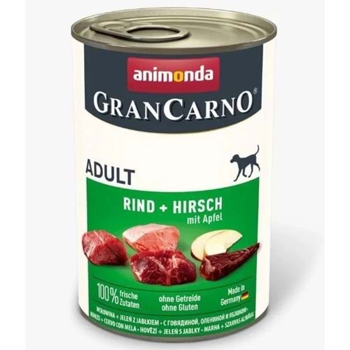 Animonda Gran Carno Adult Köpek Konservesi 400 Gr. (Sığır&Geyik&Elma)