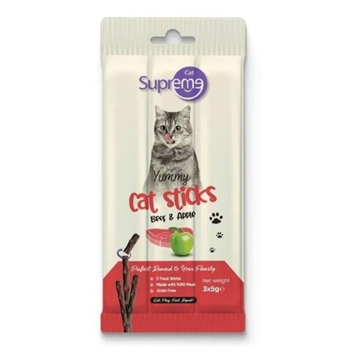 Supreme Cat Kedi Ödül Çubuğu 3X5 Gr. (Sığır&Elma)