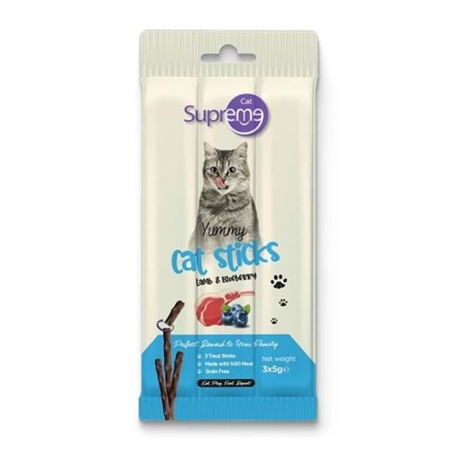 Supreme Cat Kedi Ödül Çubuğu 3x5 Gr. (Kuzu&Yaban Mersini)