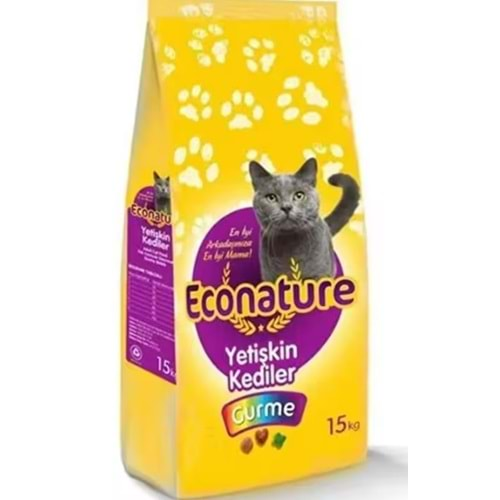 Econature Gurme Yetişkin Kedi Maması 15 Kg