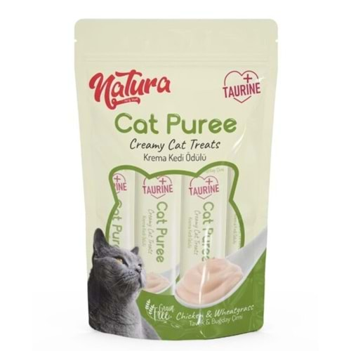 Natura Cat Pure Chiken&Wheatgrass Kedi Ödülü 5x12 Gr.