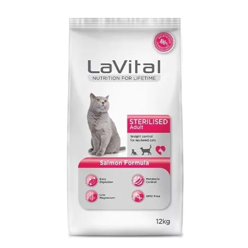 LaVital Sterilised Kedi Maması 1 Kg (Somon)