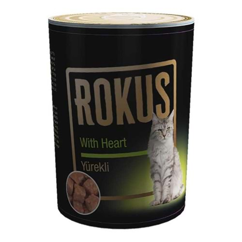 Rokus Cat Adult Kedi Konservesi 410 Gr. (Yürek)