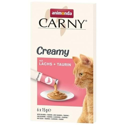 Animonda Snack Carny Somonlu & Taurinli Kedi Kreması 6x15 gr