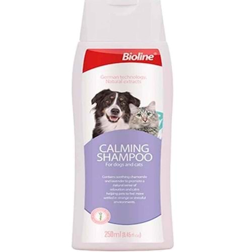 Bioline Kedi ve Köpek İçin Sakinleştirici Şampuan 250 Ml