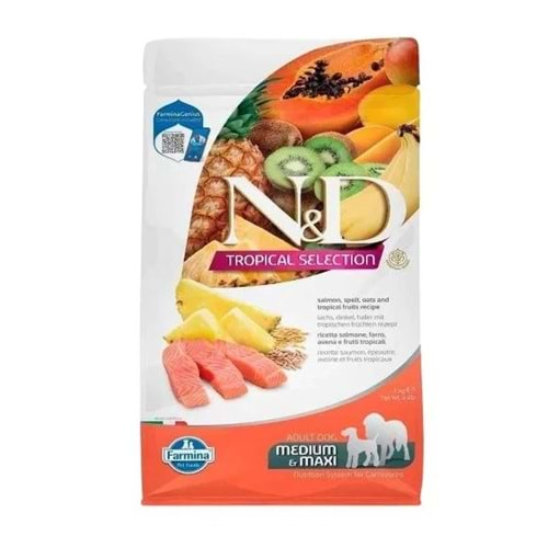 N&D Tropical Medium/Maxi Adult Köpek Maması 2 Kg (Somon)