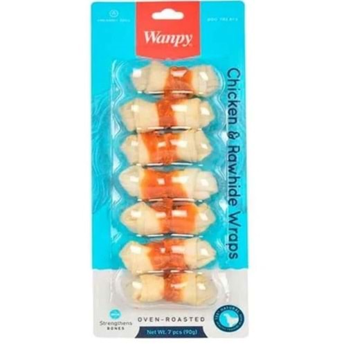 Wanpy Köpek Ödül Tavuk Sargılı Kemik 90 g