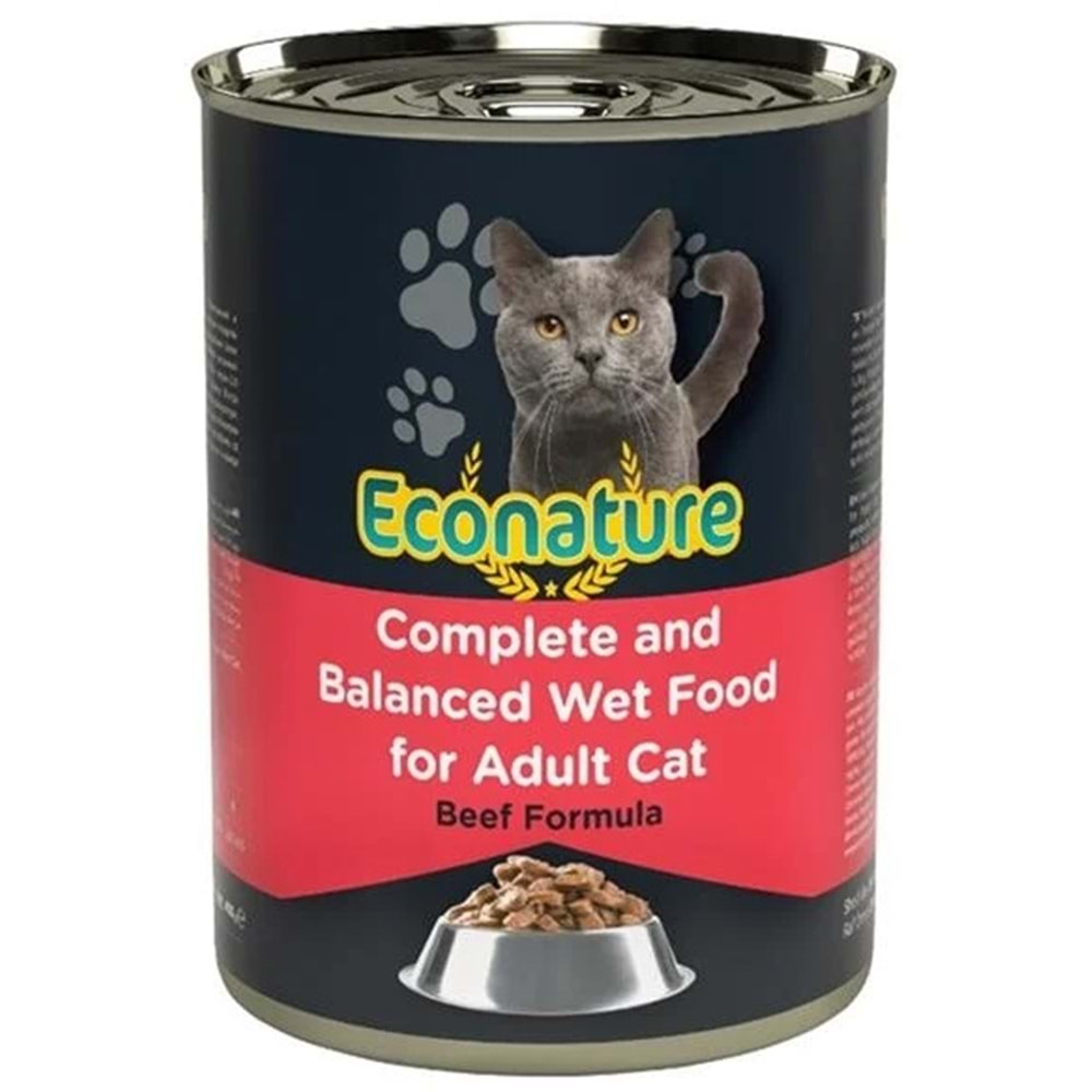Econature Yetişkin Kedi Sığır Etli 400gr
