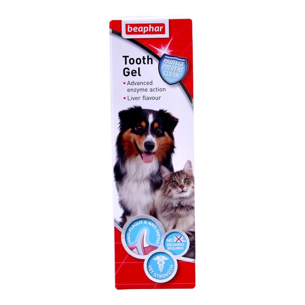 Beaphar Tooth Jel Kedi Ve Köpekler İçin Enzim Etkili Diş Jeli 100 gr