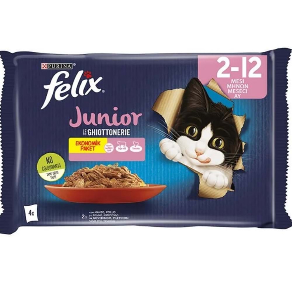 Felix Multi Pounch Junior Yavru Kedi Maması 4 Al 3 Öde
