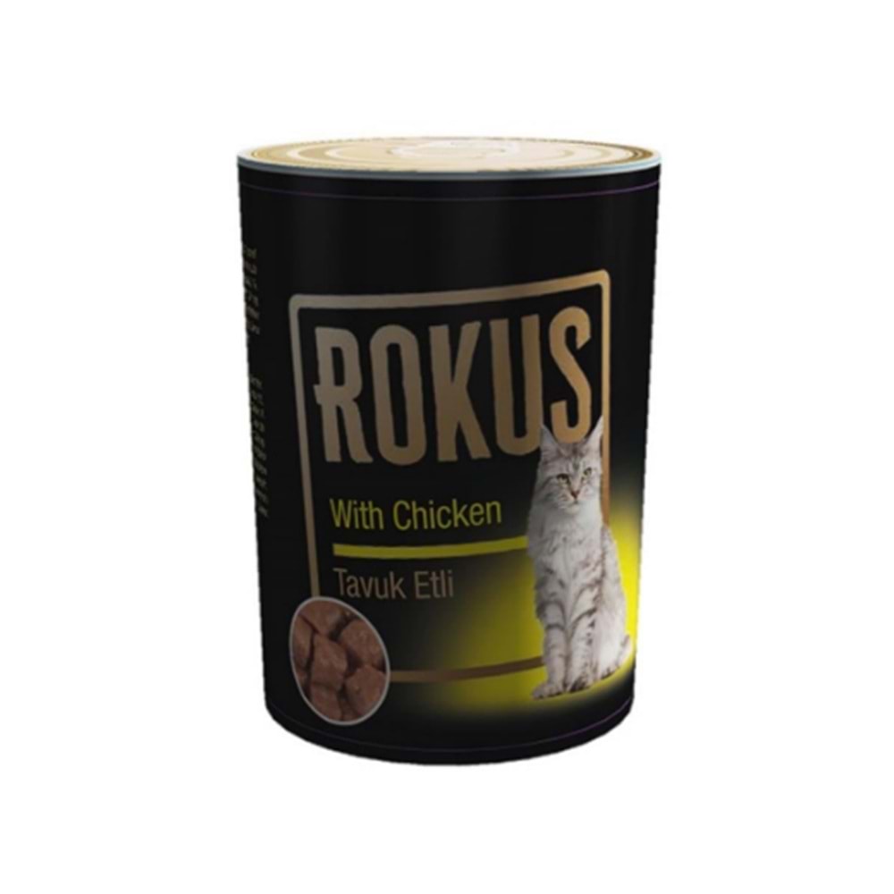 Rokus Cat Adult Kedi Konservesi 410 Gr. (Tavuk)