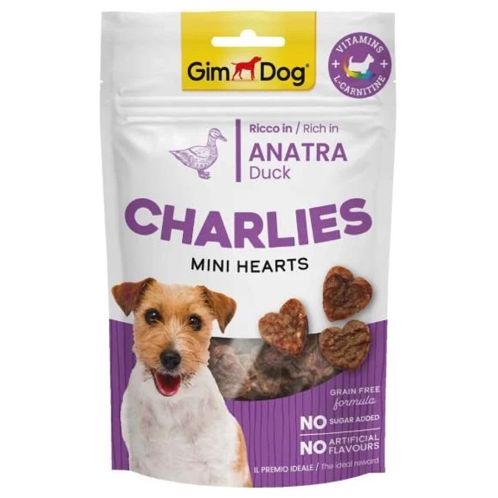GimDog Charlies Jerkies Köpek Ödül Maması 70 Gr. (Ördek)